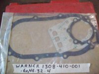 Gasket Kit V Drive 1308-410-001 (image for) Gasket Kit V Drive 1308-410-001