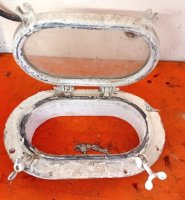 12" Oval Portlight Porthole Window (image for) 12" Oval Portlight Porthole Window