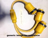 30 AMP Shore Power Cord Splitter (image for) 30 AMP Shore Power Cord Splitter