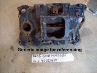 4.3 OMC MerCruiser 4 barrel intake manifold (image for) 4.3 OMC MerCruiser 4 barrel intake manifold