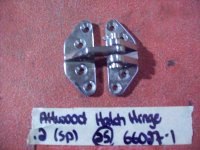 Attwood Cast Stainless Steel Hatch Hinge 66027-1 66027-3 (image for) Attwood Cast Stainless Steel Hatch Hinge 66027-1 66027-3