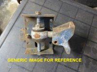 BORG WARNER VELVET DRIVE TRANSMISSION MOUNT 1551A (image for) BORG WARNER VELVET DRIVE TRANSMISSION MOUNT 1551A