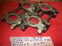 OMC Johnson Evinrude intake manifold upper 397497 (image for) OMC Johnson Evinrude intake manifold upper 397497