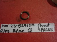 Mercury reverse gear thrust washer spacer 23-824108 (image for) Mercury reverse gear thrust washer spacer 23-824108