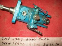 Perkins CAV 3247 E060 15870 fuel injection injector pump (image for) Perkins CAV 3247 E060 15870 fuel injection injector pump