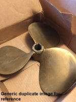 Propeller Chris Craft EQUI-POISE T36 1024 15x17 (image for) Propeller Chris Craft EQUI-POISE T36 1024 15x17