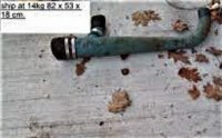 Chris-Craft Exhaust Pipe 283 305 307 327 350 (image for) Chris-Craft Exhaust Pipe 283 305 307 327 350