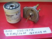 Johnson Evinrude fuel filter housing 5001252 (image for) Johnson Evinrude fuel filter housing 5001252