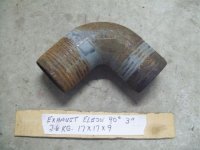 Inboard exhaust Elbow 90 degree x 3" (image for) Inboard exhaust Elbow 90 degree x 3"