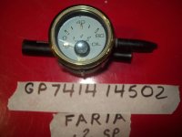 Faria Signature Gold Oil Pressure Gauge GP7414 14502 (image for) Faria Signature Gold Oil Pressure Gauge GP7414 14502
