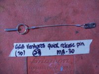 GGB VENTURES BIMINI CANPOY QUICK RELEASE PIN MH-30 (image for) GGB VENTURES BIMINI CANPOY QUICK RELEASE PIN MH-30