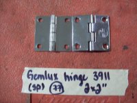 Gemlux Flush Mount Coastal Hinge 3911 2 x 2 " (image for) Gemlux Flush Mount Coastal Hinge 3911 2 x 2 "