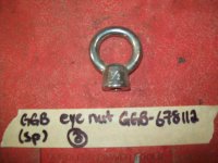 GGB Ventures GGB-678112 Polished 316SS Eye Nut (image for) GGB Ventures GGB-678112 Polished 316SS Eye Nut