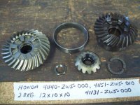 Honda 130 gear set 41140-ZW5-000, 41151-ZW5-010, 41131-ZW5-000 (image for) Honda 130 gear set 41140-ZW5-000, 41151-ZW5-010, 41131-ZW5-000