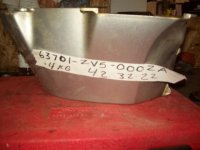 Honda 63701-ZV5-000ZA lower cover (image for) Honda 63701-ZV5-000ZA lower cover