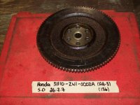 Honda Flywheel 31110-ZW1-000ZA AG-3 IS6 (image for) Honda Flywheel 31110-ZW1-000ZA AG-3 IS6