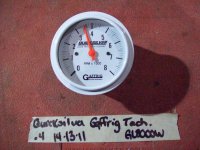 Mercury Quicksilver Gaffrig White Tachometer 0-8000 RPM GL8000W (image for) Mercury Quicksilver Gaffrig White Tachometer 0-8000 RPM GL8000W
