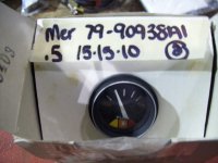 Mercury Fuel Level Gauge 79-90938A1 (image for) Mercury Fuel Level Gauge 79-90938A1