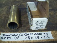 Johnson Cutlass Bearing 1 3/8" ID 1 7/8" OD 5 1/2" long (image for) Johnson Cutlass Bearing 1 3/8" ID 1 7/8" OD 5 1/2" long