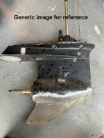 Johnson Evinrude 40 50 lower unit 396945 (image for) Johnson Evinrude 40 50 lower unit 396945