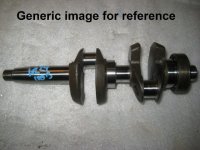 Johnson Evinrude 9.9 15 hp crankshaft 435707 (image for) Johnson Evinrude 9.9 15 hp crankshaft 435707