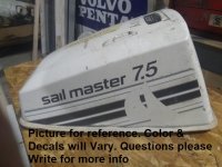 Johnson Evinrude 5hp 6hp 7.5hp 8hp Engine Cover (image for) Johnson Evinrude 5hp 6hp 7.5hp 8hp Engine Cover