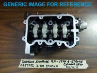 JOHNSON EVINRUDE OMC CYLINDER HEAD ASSY 0437992 (image for) JOHNSON EVINRUDE OMC CYLINDER HEAD ASSY 0437992