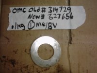 Johnson Evinrude BRP Thrust Washer 327656 , 314729 (image for) Johnson Evinrude BRP Thrust Washer 327656 , 314729