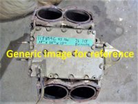Johnson Evinrude 85 115 140 V4 Crankcase cylinder block (image for) Johnson Evinrude 85 115 140 V4 Crankcase cylinder block