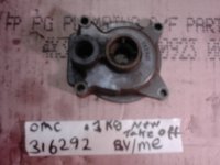 Johnson Evinrude water pump housing 387215 316292 (image for) Johnson Evinrude water pump housing 387215 316292