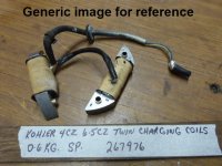 Kohler 4CZ 6.5CZ Twin Coil Charge 267976 (image for) Kohler 4CZ 6.5CZ Twin Coil Charge 267976