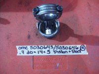 Suzuki 12111-99E00 Piston and 12160-86002 Connrod 10-15 & 6 (image for) Suzuki 12111-99E00 Piston and 12160-86002 Connrod 10-15 & 6