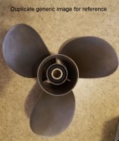 MerCruiser Bravo 2 Propeller 48-18614A40 19P (image for) MerCruiser Bravo 2 Propeller 48-18614A40 19P