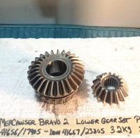 MerCruiser Driven Gear 41657T Pinion Gear 41656T 41656 (image for) MerCruiser Driven Gear 41657T Pinion Gear 41656T 41656