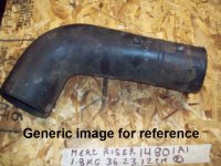 MerCruiser Exhaust Pipe 14801A1 14801-C (image for) MerCruiser Exhaust Pipe 14801A1 14801-C