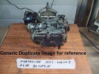 MerCruiser Rochester 2 barrel Carburetor (image for) MerCruiser Rochester 2 barrel Carburetor