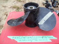 Propeller Prop 14x13 RH 15 Spline 3 Blade (image for) Propeller Prop 14x13 RH 15 Spline 3 Blade