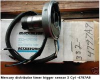 Mercury 650 Sensor 332-4797A3, 332-4797A9, 3cyl. Dist. (image for) Mercury 650 Sensor 332-4797A3, 332-4797A9, 3cyl. Dist.
