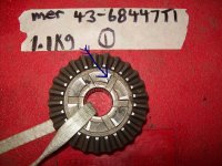 Mercury Forward Gear 68447T1, 68447A1, 62043, 66342 (image for) Mercury Forward Gear 68447T1, 68447A1, 62043, 66342