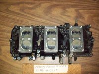 Mercury Mariner 135 150 175HP Intake Reed Block Housing 99747A9 (image for) Mercury Mariner 135 150 175HP Intake Reed Block Housing 99747A9