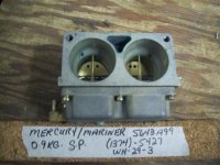 Mercury Mariner 150HP Bottom Position Carburetor 5643A99 (image for) Mercury Mariner 150HP Bottom Position Carburetor 5643A99