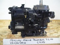 Mercury Marine 7.5 hp 2 stroke Powerhead 7693a2, 7378a4 (image for) Mercury Marine 7.5 hp 2 stroke Powerhead 7693a2, 7378a4
