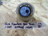 Faria Signature Gold Trim Gauge GP7428 14509 (image for) Faria Signature Gold Trim Gauge GP7428 14509
