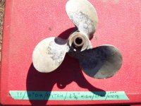 Propeller Prop 10.3x11.5 RH 13 spline 3 Blade (image for) Propeller Prop 10.3x11.5 RH 13 spline 3 Blade