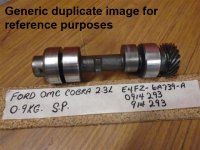 OMC 2.3 Auxiliary Shaft 914293 (image for) OMC 2.3 Auxiliary Shaft 914293