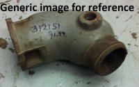 OMC Exhaust Elbow 312151 (image for) OMC Exhaust Elbow 312151