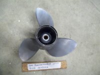 OMC Johnson Evinrude 13 3/8 x 17 Stainless Propeller 384139 (image for) OMC Johnson Evinrude 13 3/8 x 17 Stainless Propeller 384139