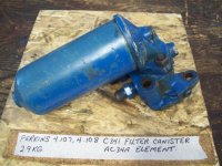 Perkins 4-107 4-108 Oil Filter Housing Canister C341 AC34A (image for) Perkins 4-107 4-108 Oil Filter Housing Canister C341 AC34A