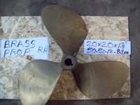 Propeller 20 x 20 1 3/8 bore LR right-hand 3 blade (image for) Propeller 20 x 20 1 3/8 bore LR right-hand 3 blade