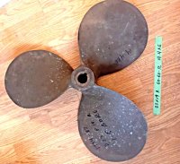 23x19 RH Brass Propeller (image for) 23x19 RH Brass Propeller